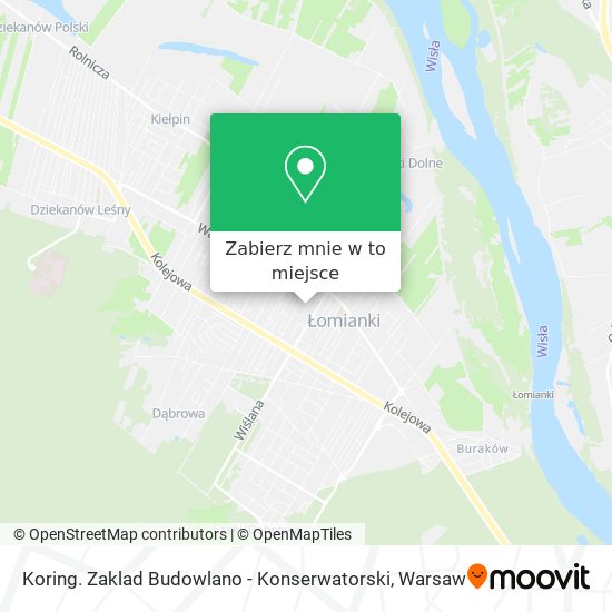 Mapa Koring. Zaklad Budowlano - Konserwatorski