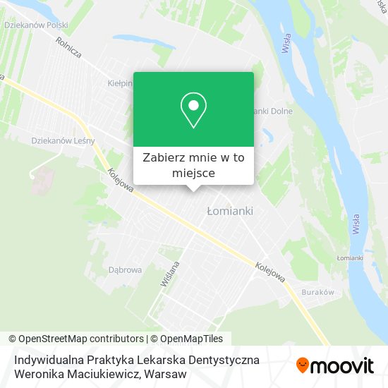 Mapa Indywidualna Praktyka Lekarska Dentystyczna Weronika Maciukiewicz