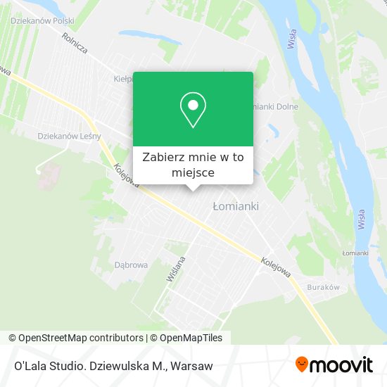 Mapa O'Lala Studio. Dziewulska M.