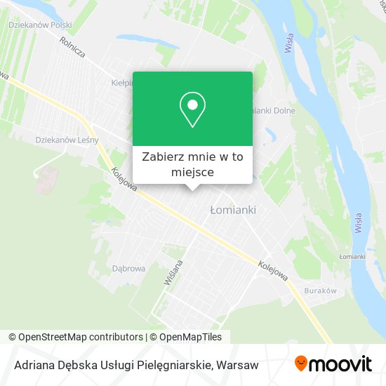 Mapa Adriana Dębska Usługi Pielęgniarskie