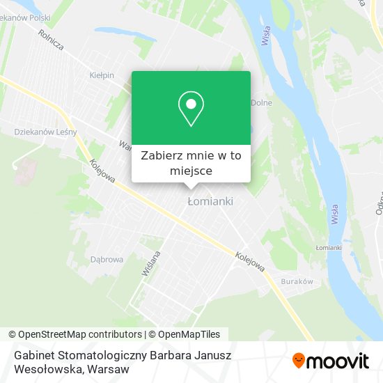 Mapa Gabinet Stomatologiczny Barbara Janusz Wesołowska