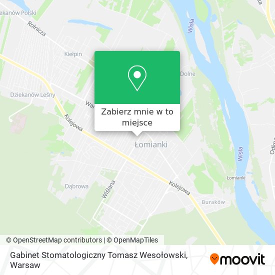 Mapa Gabinet Stomatologiczny Tomasz Wesołowski