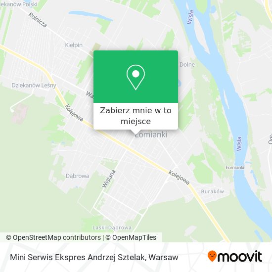 Mapa Mini Serwis Ekspres Andrzej Sztelak