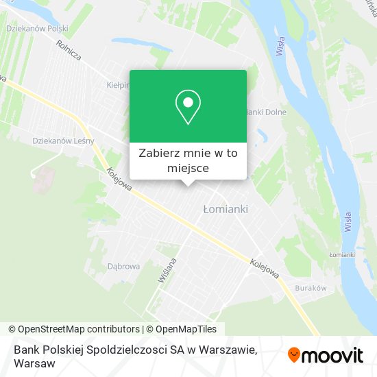 Mapa Bank Polskiej Spoldzielczosci SA w Warszawie