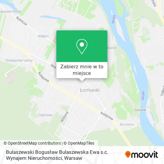 Mapa Bulaszewski Bogusław Bulaszewska Ewa s.c. Wynajem Nieruchomości