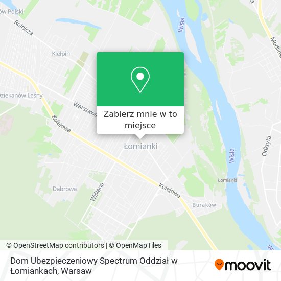 Mapa Dom Ubezpieczeniowy Spectrum Oddział w Łomiankach