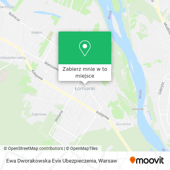 Mapa Ewa Dworakowska Evix Ubezpieczenia