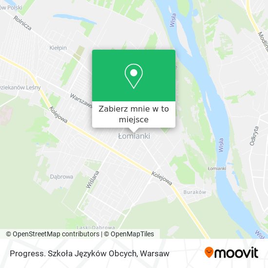 Mapa Progress. Szkoła Języków Obcych