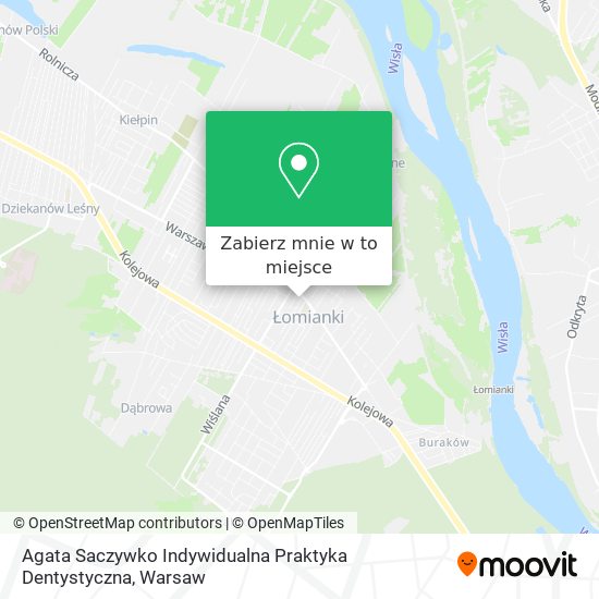 Mapa Agata Saczywko Indywidualna Praktyka Dentystyczna