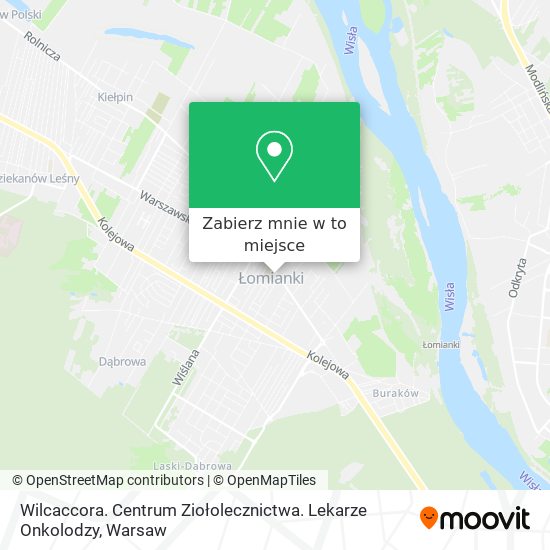 Mapa Wilcaccora. Centrum Ziołolecznictwa. Lekarze Onkolodzy