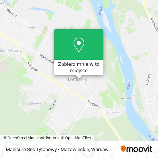 Mapa Manicure Sns Tytanowy - Mazowieckie