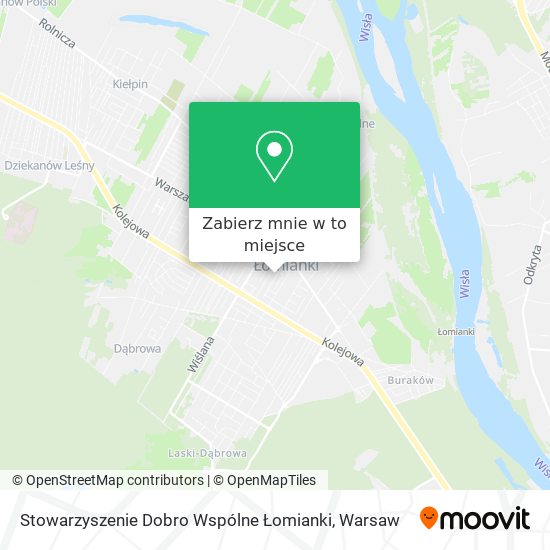 Mapa Stowarzyszenie Dobro Wspólne Łomianki