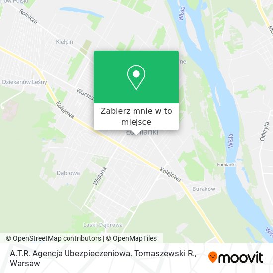 Mapa A.T.R. Agencja Ubezpieczeniowa. Tomaszewski R.