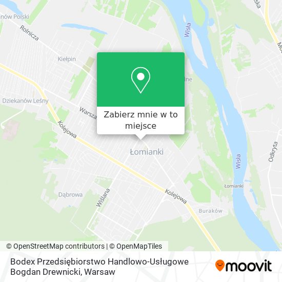 Mapa Bodex Przedsiębiorstwo Handlowo-Usługowe Bogdan Drewnicki