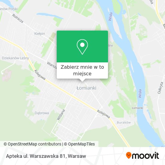 Mapa Apteka ul. Warszawska 81