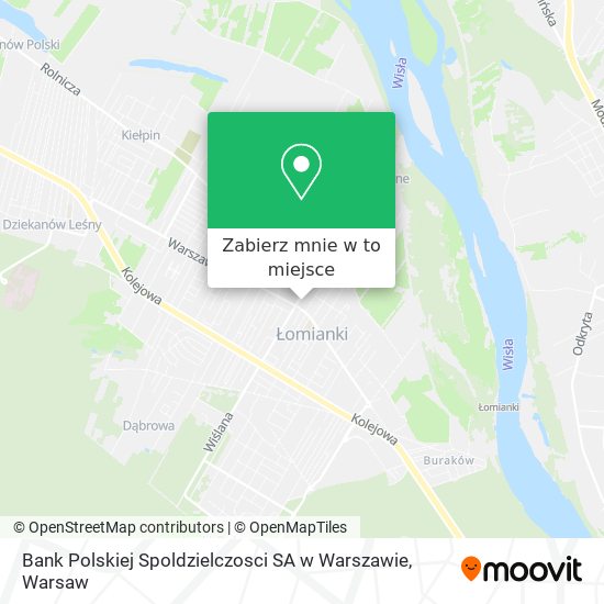 Mapa Bank Polskiej Spoldzielczosci SA w Warszawie