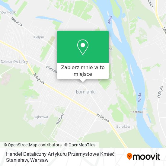 Mapa Handel Detaliczny Artykułu Przemysłowe Kmieć Stanisław