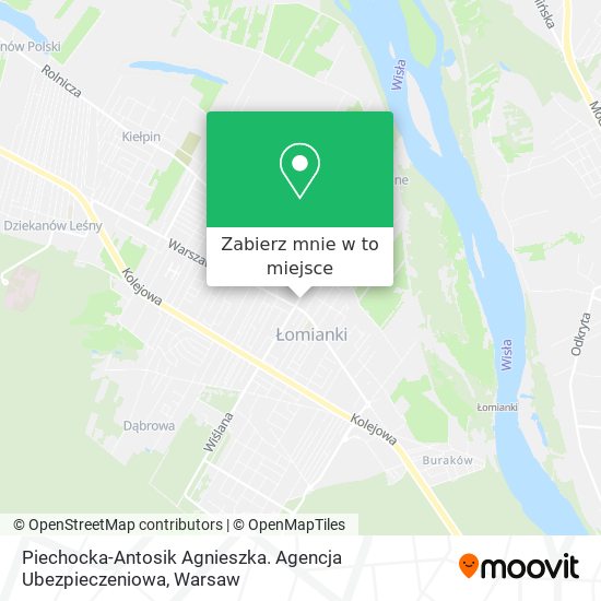 Mapa Piechocka-Antosik Agnieszka. Agencja Ubezpieczeniowa