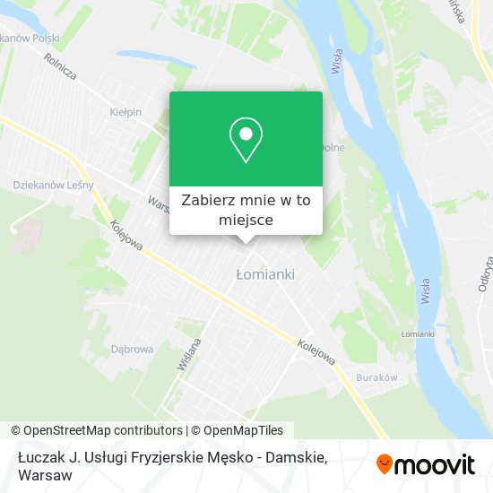 Mapa Łuczak J. Usługi Fryzjerskie Męsko - Damskie