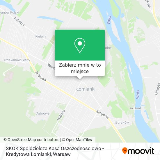 Mapa SKOK Spóldzielcza Kasa Oszczednosciowo - Kredytowa Łomianki