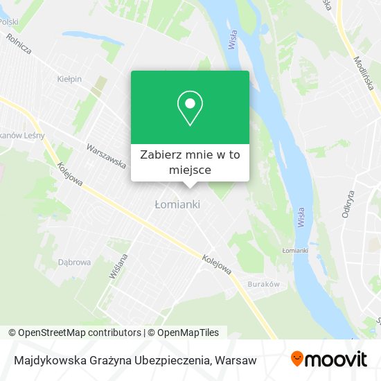 Mapa Majdykowska Grażyna Ubezpieczenia