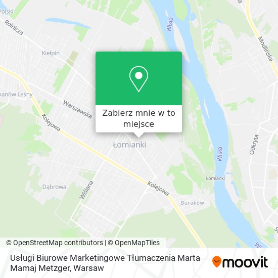 Mapa Usługi Biurowe Marketingowe Tłumaczenia Marta Mamaj Metzger