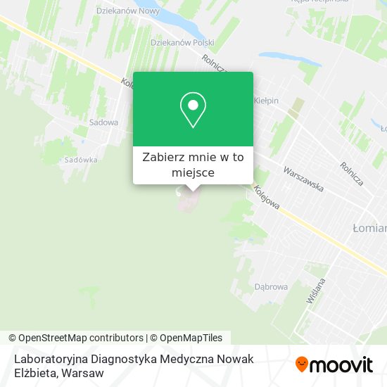 Mapa Laboratoryjna Diagnostyka Medyczna Nowak Elżbieta