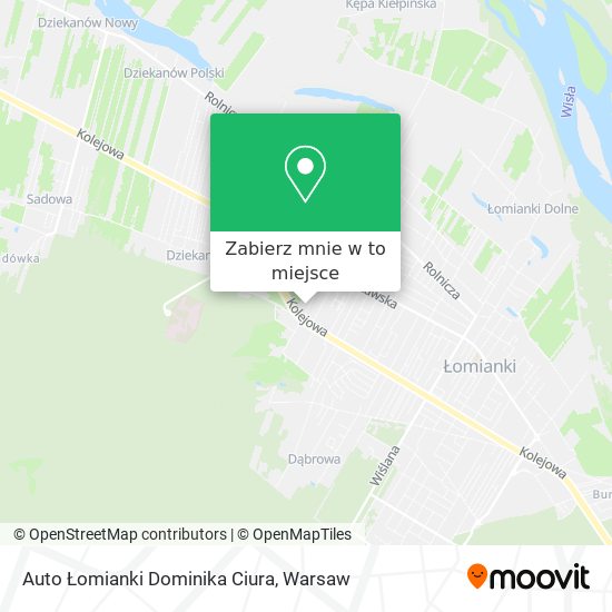 Mapa Auto Łomianki Dominika Ciura