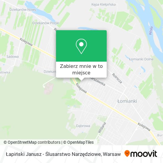 Mapa Łapiński Janusz - Ślusarstwo Narzędziowe