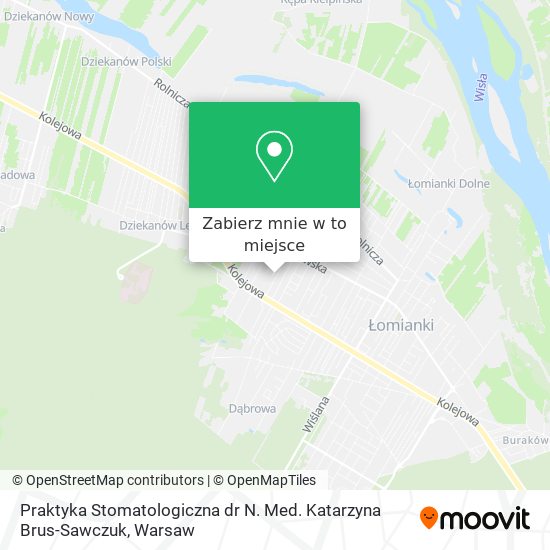 Mapa Praktyka Stomatologiczna dr N. Med. Katarzyna Brus-Sawczuk