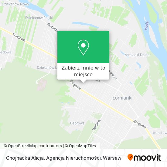 Mapa Chojnacka Alicja. Agencja Nieruchomości