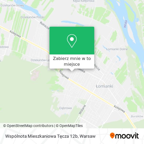 Mapa Wspólnota Mieszkaniowa Tęcza 12b