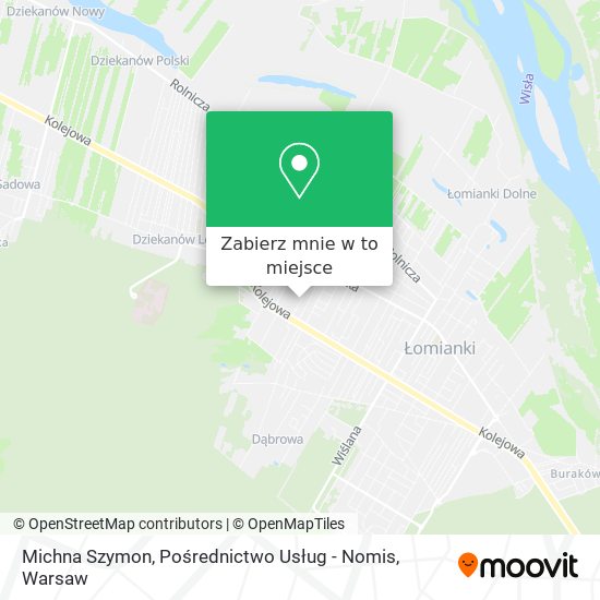 Mapa Michna Szymon, Pośrednictwo Usług - Nomis