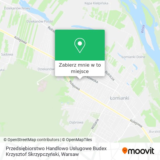 Mapa Przedsiębiorstwo Handlowo Usługowe Budex Krzysztof Skrzypczyński