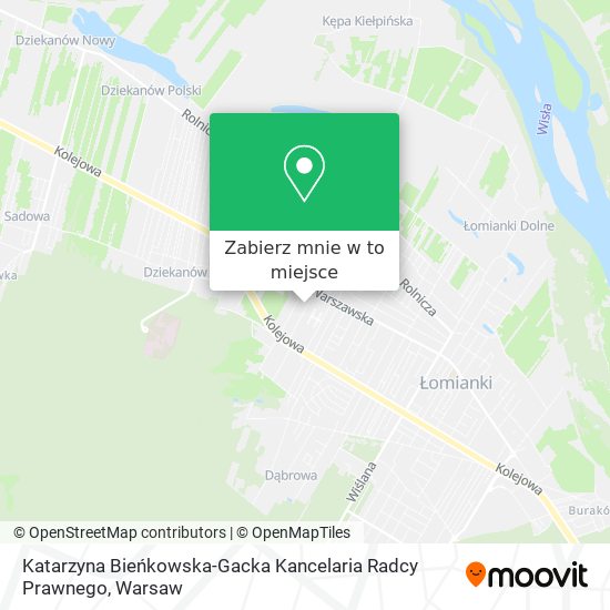 Mapa Katarzyna Bieńkowska-Gacka Kancelaria Radcy Prawnego