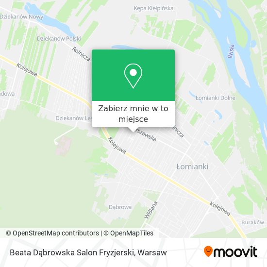 Mapa Beata Dąbrowska Salon Fryzjerski