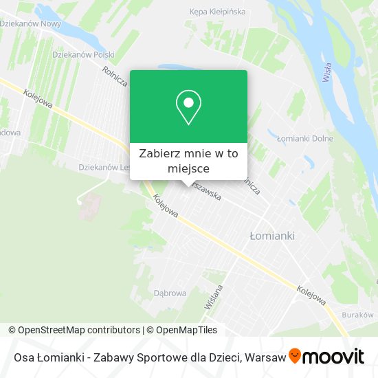 Mapa Osa Łomianki - Zabawy Sportowe dla Dzieci