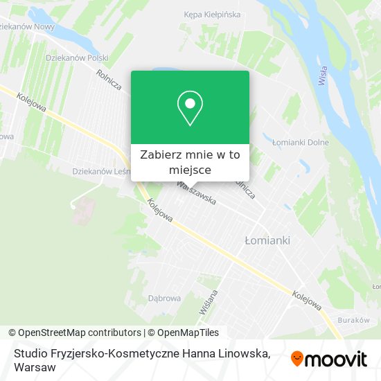 Mapa Studio Fryzjersko-Kosmetyczne Hanna Linowska