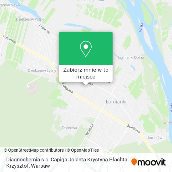 Mapa Diagnochemia s.c. Capiga Jolanta Krystyna Płachta Krzysztof