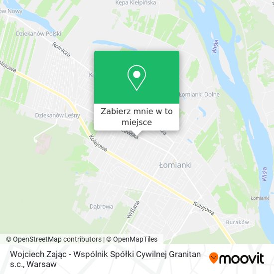 Mapa Wojciech Zając - Wspólnik Spółki Cywilnej Granitan s.c.