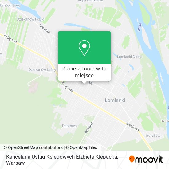 Mapa Kancelaria Usług Księgowych Elżbieta Klepacka