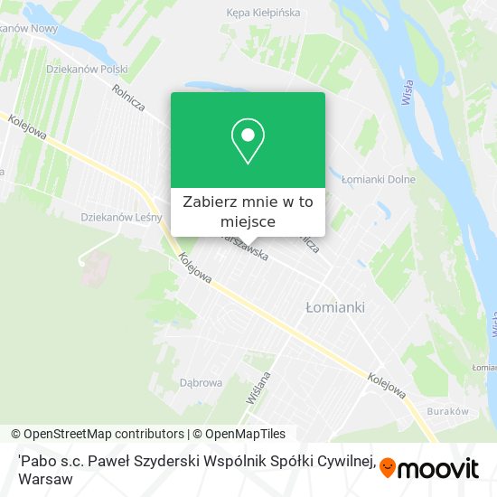 Mapa 'Pabo s.c. Paweł Szyderski Wspólnik Spółki Cywilnej