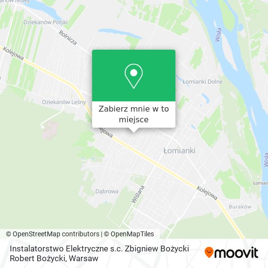 Mapa Instalatorstwo Elektryczne s.c. Zbigniew Bożycki Robert Bożycki