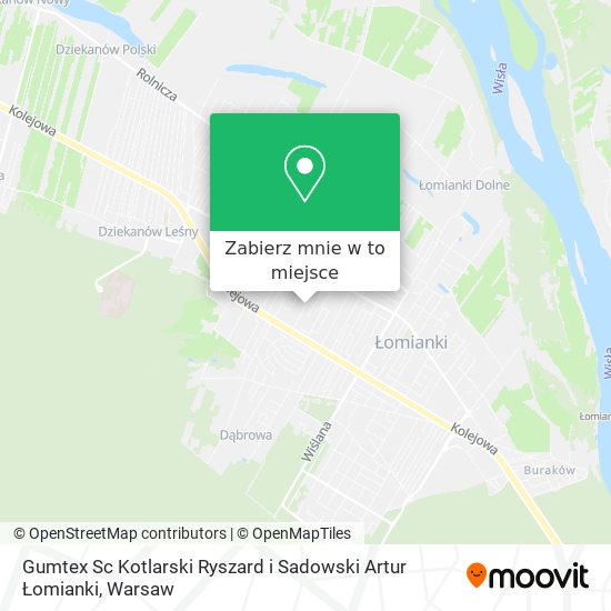 Mapa Gumtex Sc Kotlarski Ryszard i Sadowski Artur Łomianki