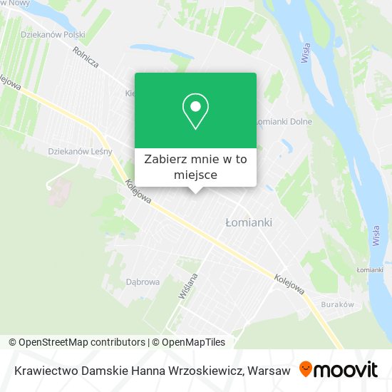 Mapa Krawiectwo Damskie Hanna Wrzoskiewicz