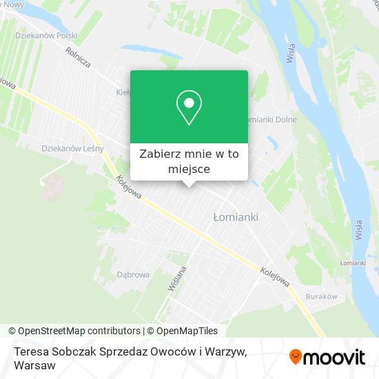 Mapa Teresa Sobczak Sprzedaz Owoców i Warzyw