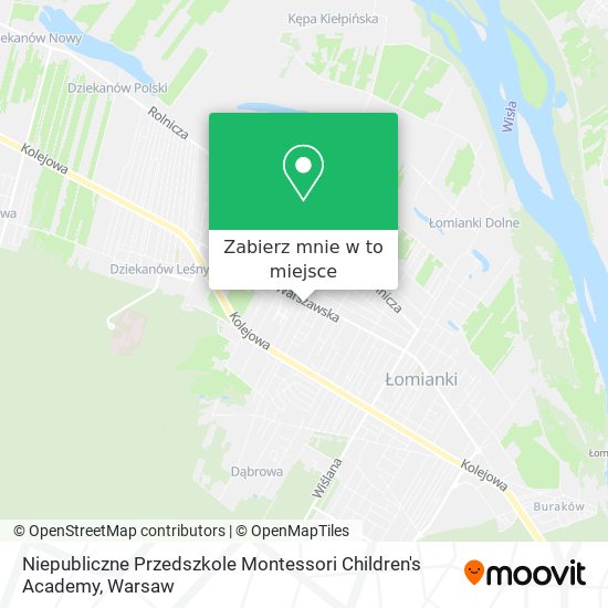 Mapa Niepubliczne Przedszkole Montessori Children's Academy