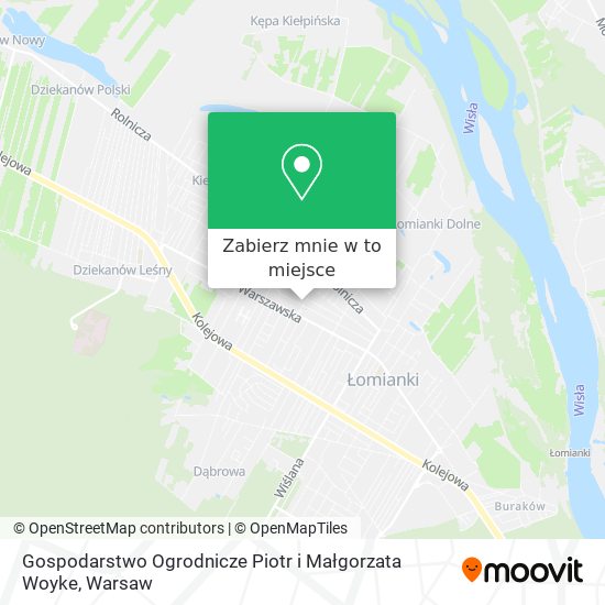 Mapa Gospodarstwo Ogrodnicze Piotr i Małgorzata Woyke