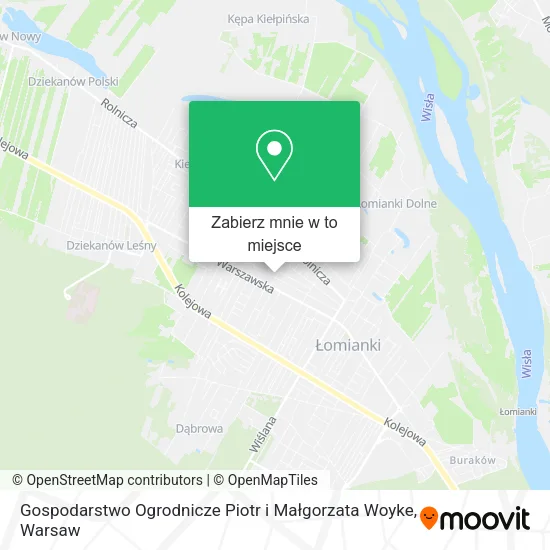 Mapa Gospodarstwo Ogrodnicze Piotr i Małgorzata Woyke
