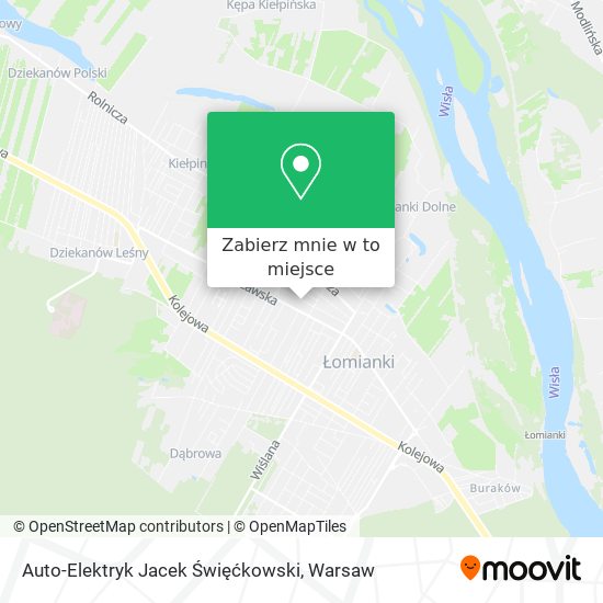 Mapa Auto-Elektryk Jacek Święćkowski